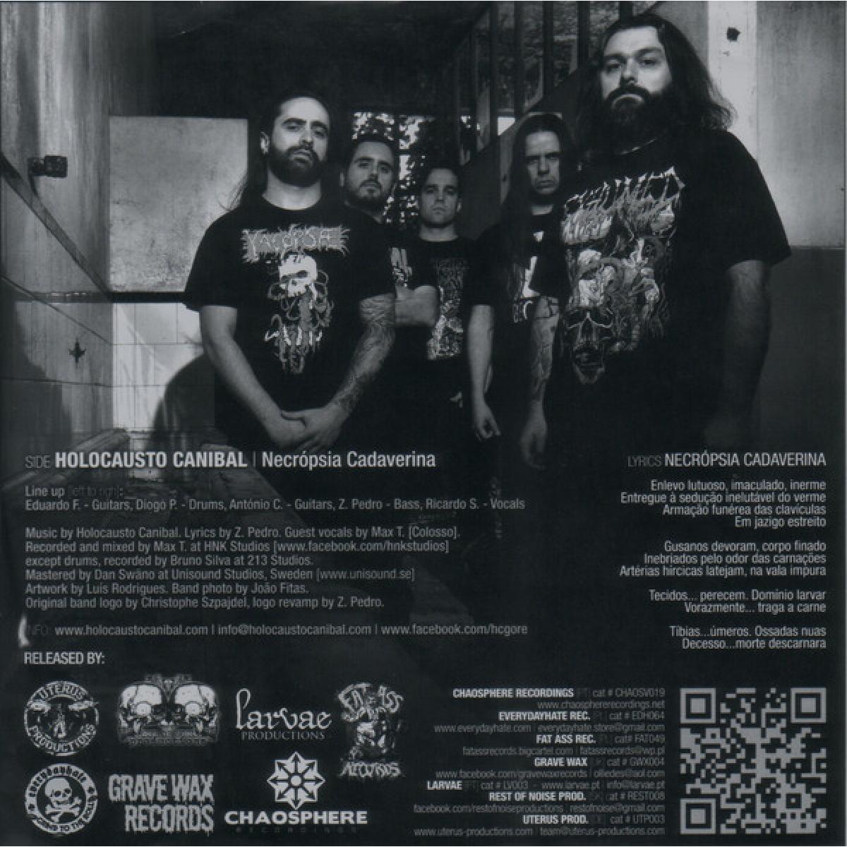 Desecration / Holocausto Canibal "Intravisceral Necropsia" split picture 7"