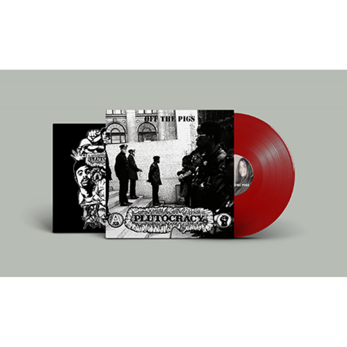 Plutocracy ""Off the pigs" LP (Red)