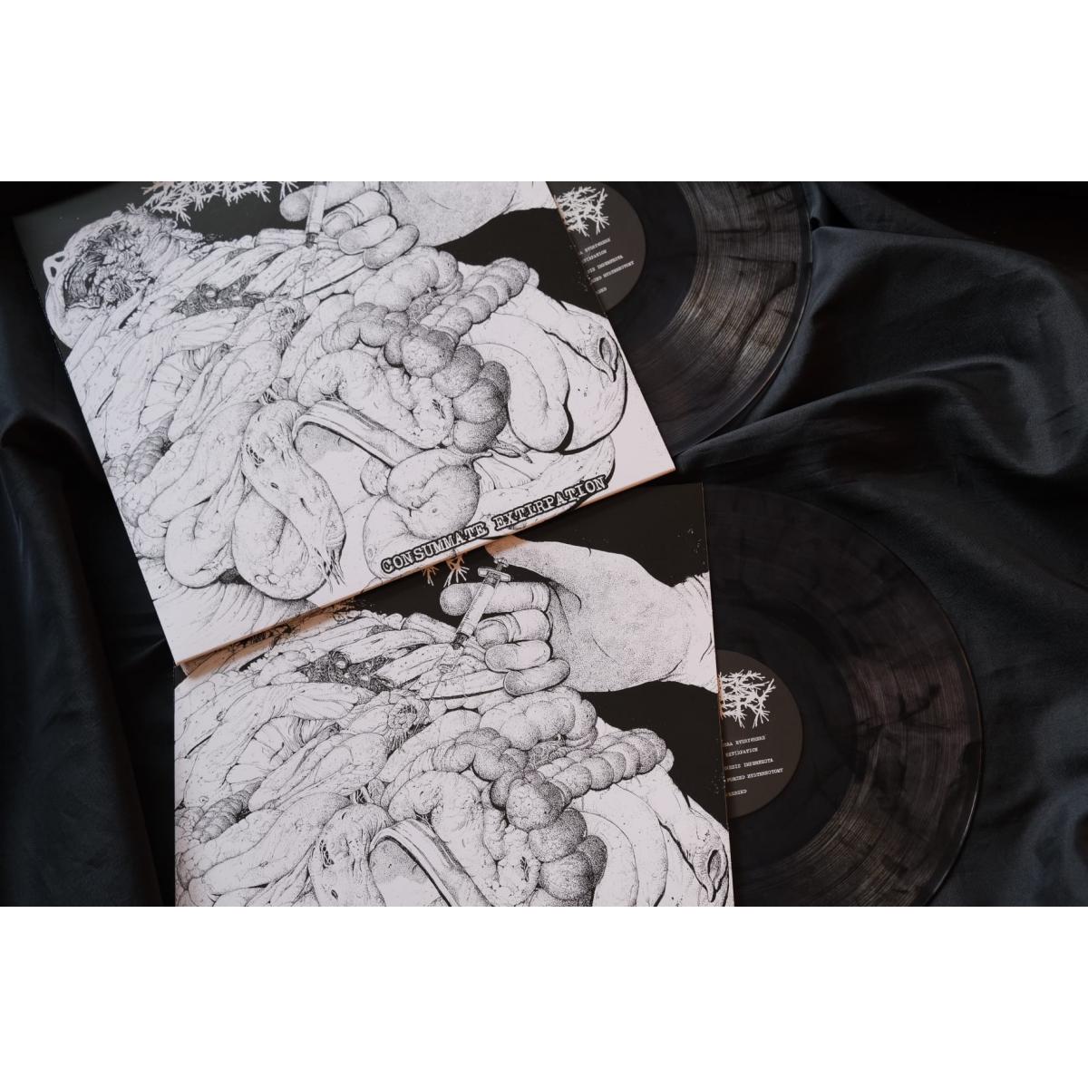 Sulfuric Cautery "Consummate Extirpation" LP (Marble Crystal Clear / Black)