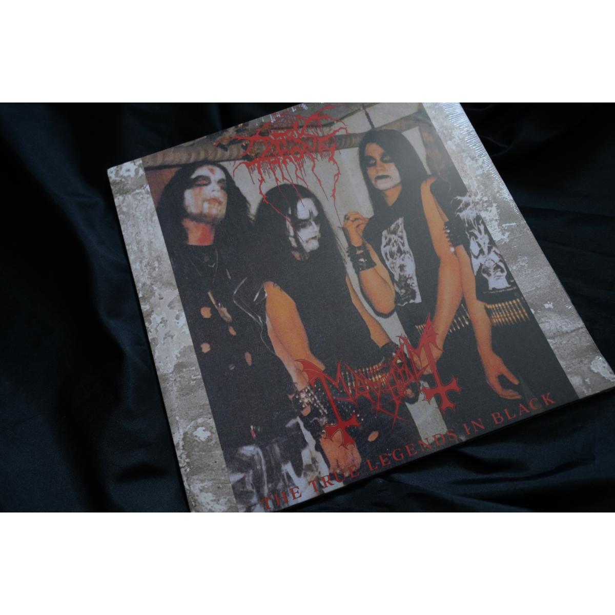 Darkthrone / Mayhem "The True Legends In Black" LP