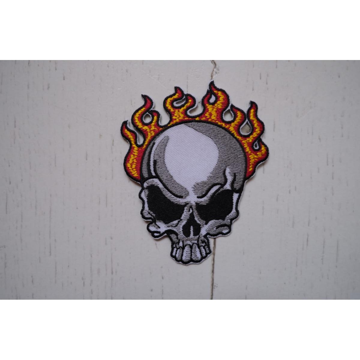Flaming Skull Nášivka